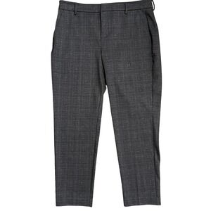 LIVERPOOL LOS ANGELES Women's Gray Plaid Tailored Ankle Pants Size 14/32‎